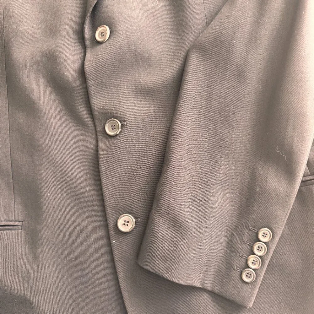 Hugo Boss Einstein/Sigma Virgin Wool Sport Coat Blazer Black - Picture 10 of 11